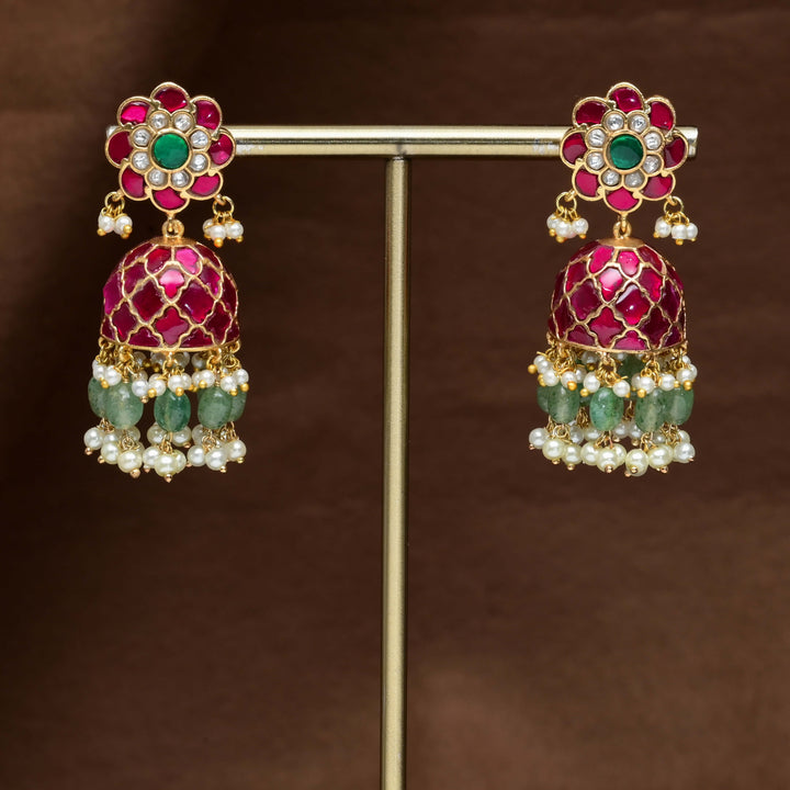 Kundan Jhumka Earrings