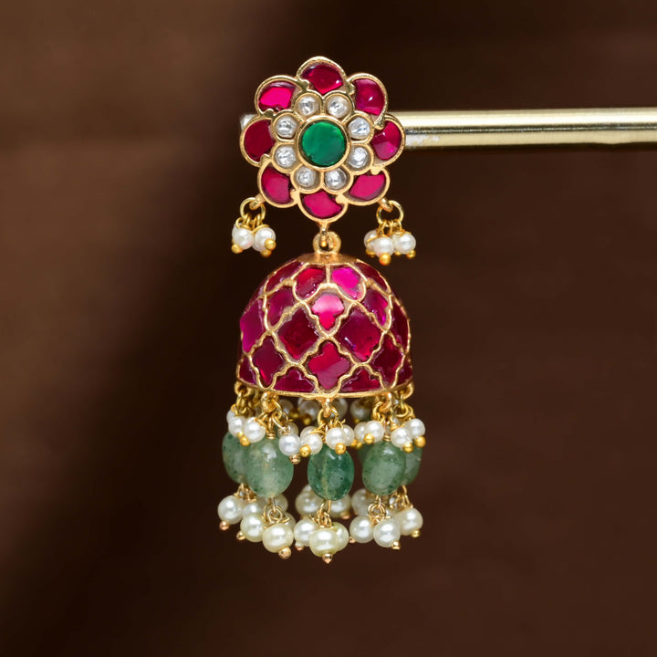 Kundan Jhumka Earrings