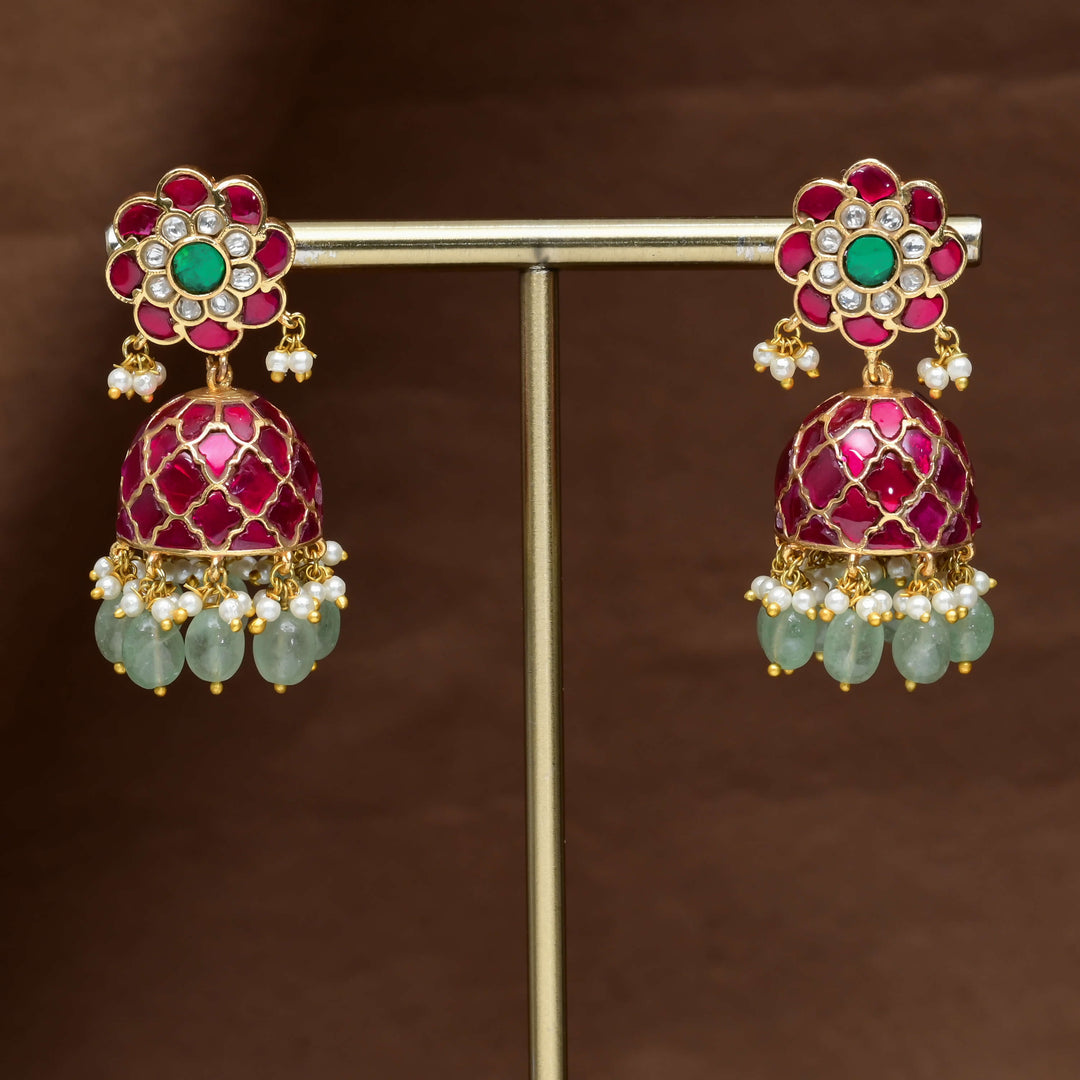 Kundan Jhumka Earrings