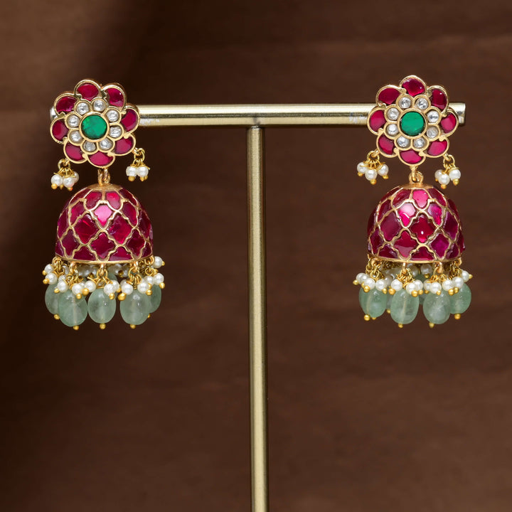 Kundan Jhumka Earrings