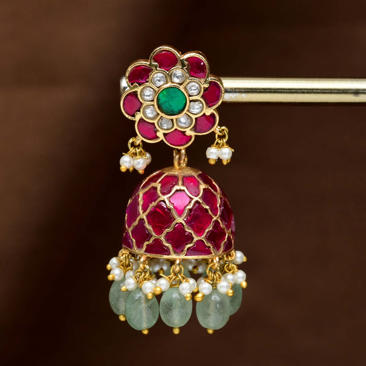 Kundan Jhumka Earrings