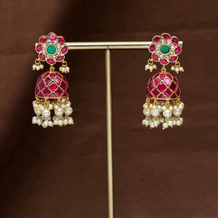 Kundan Jhumka Earrings