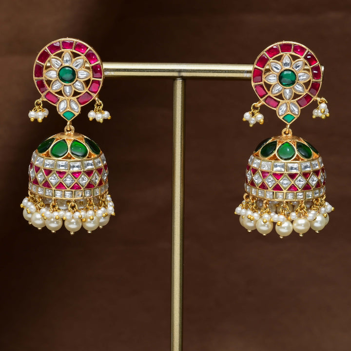 Kundan Jhumka Earrings