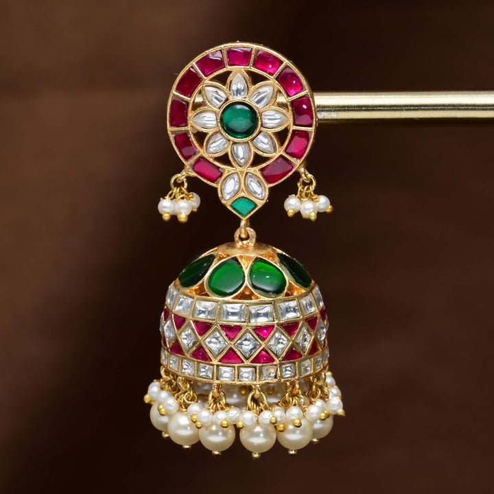Kundan Jhumka Earrings