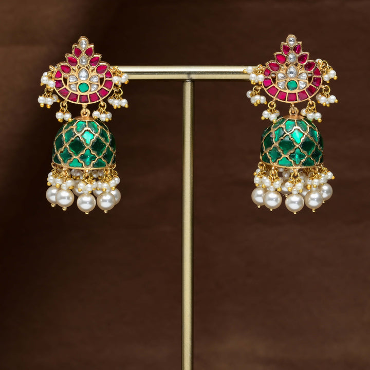 Kundan Jhumka Earrings