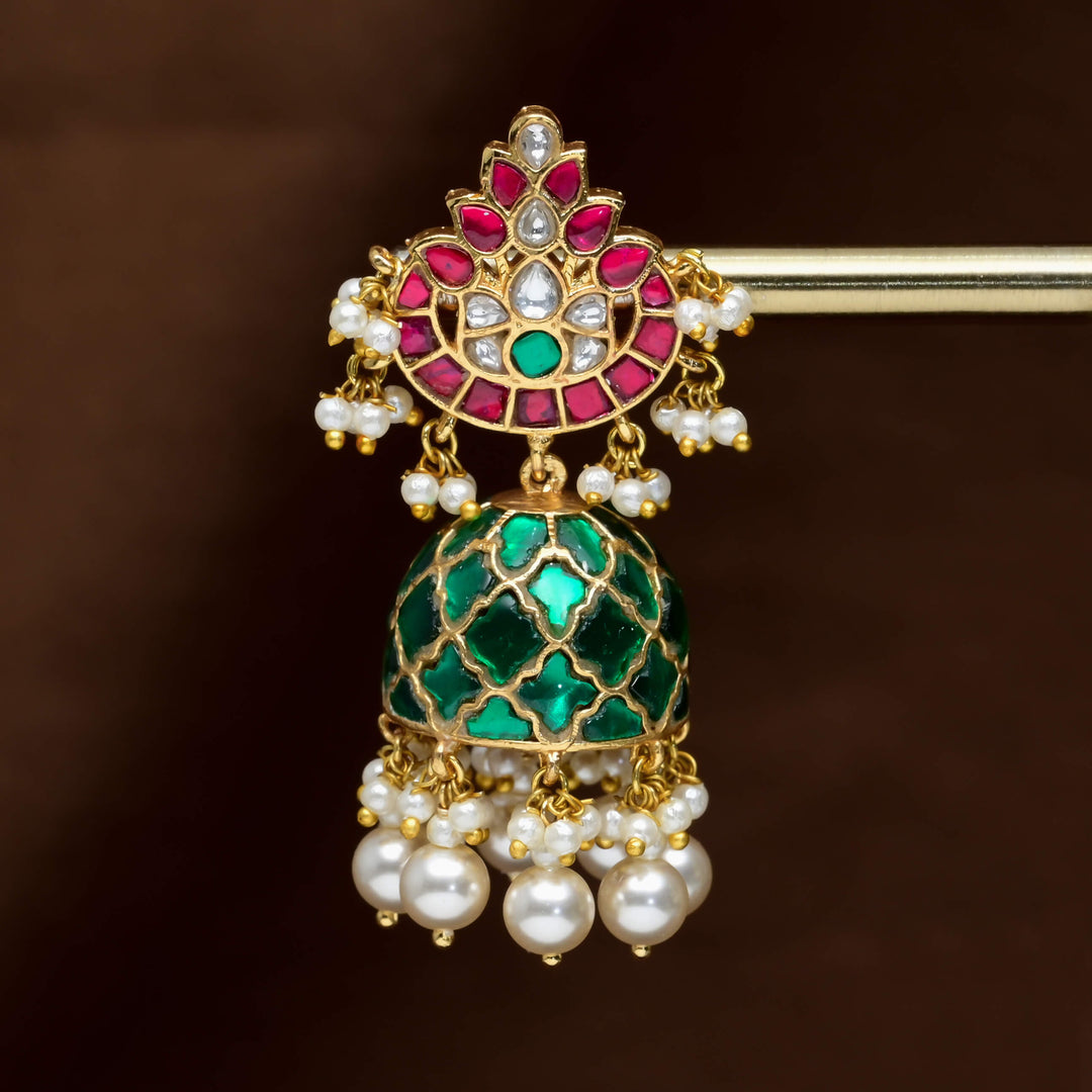 Kundan Jhumka Earrings