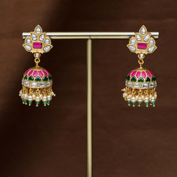 Kundan Jhumka Earrings