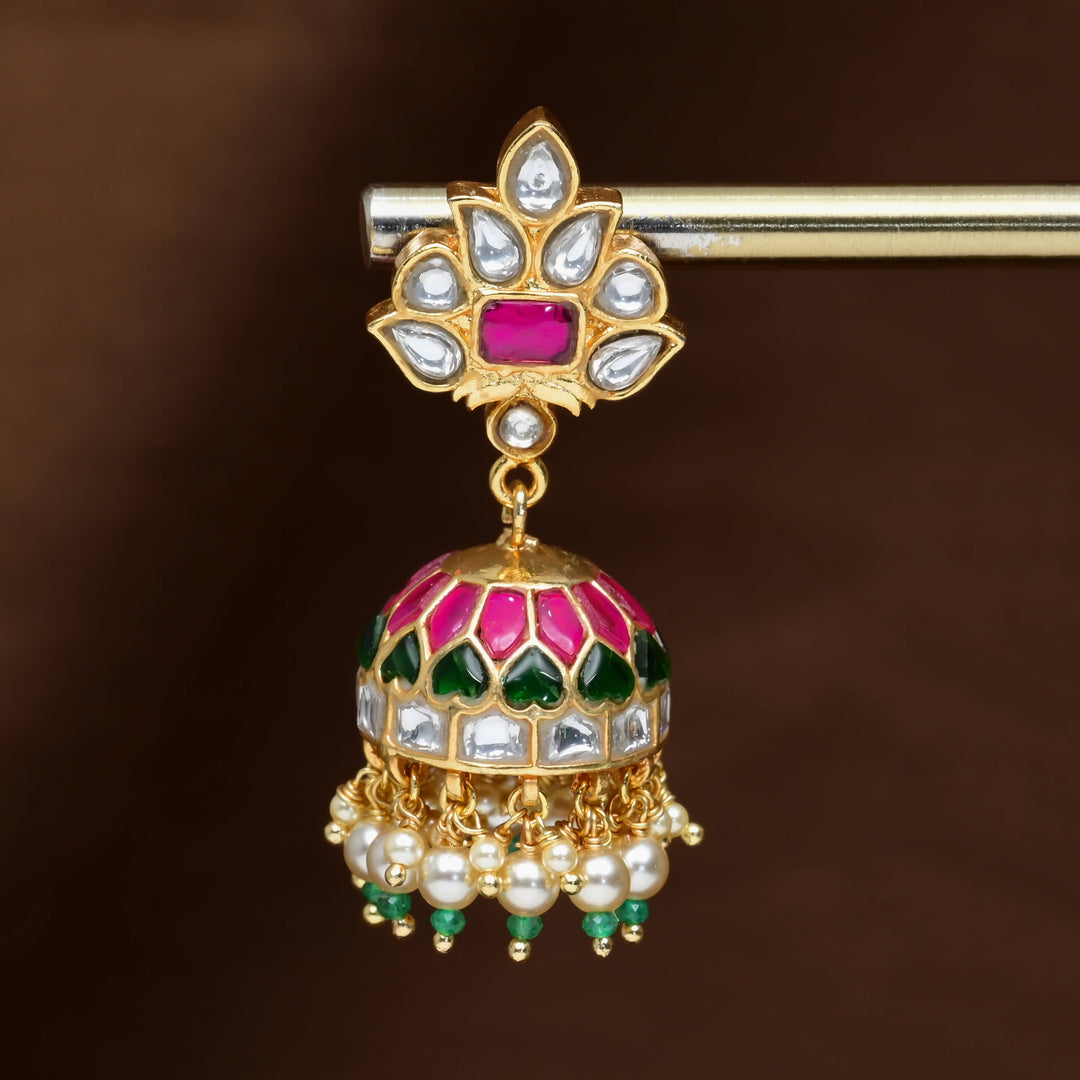 Kundan Jhumka Earrings