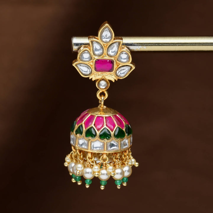 Kundan Jhumka Earrings