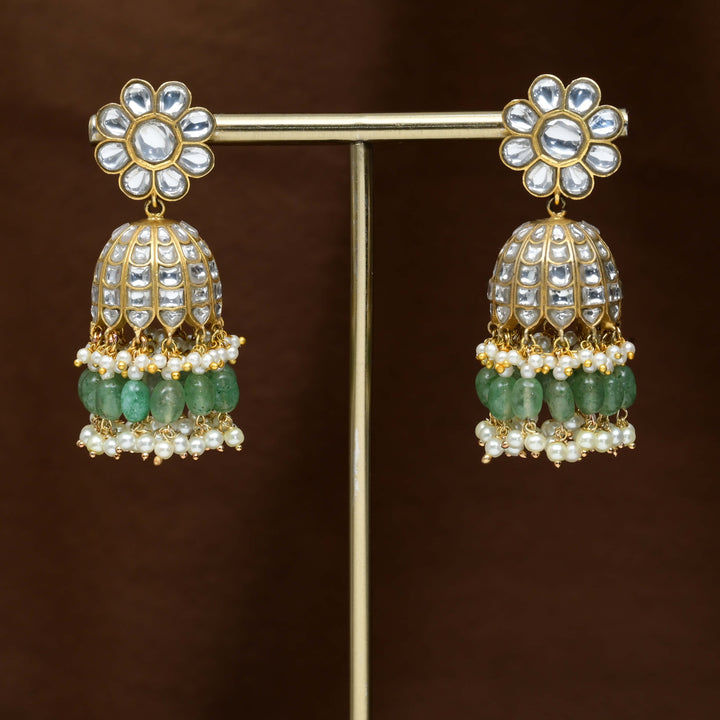 Kundan Jhumka Earrings