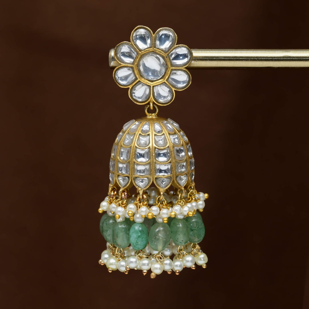 Kundan Jhumka Earrings