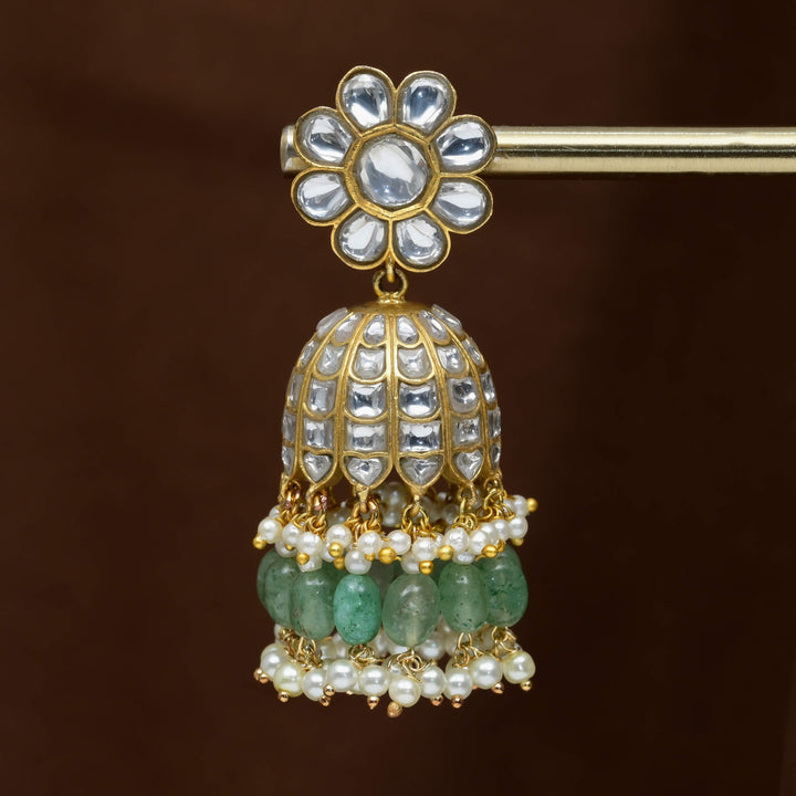 Kundan Jhumka Earrings