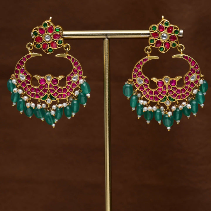 Kundan Chandbali Earrings
