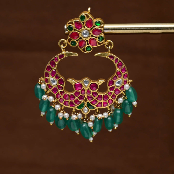 Kundan Chandbali Earrings