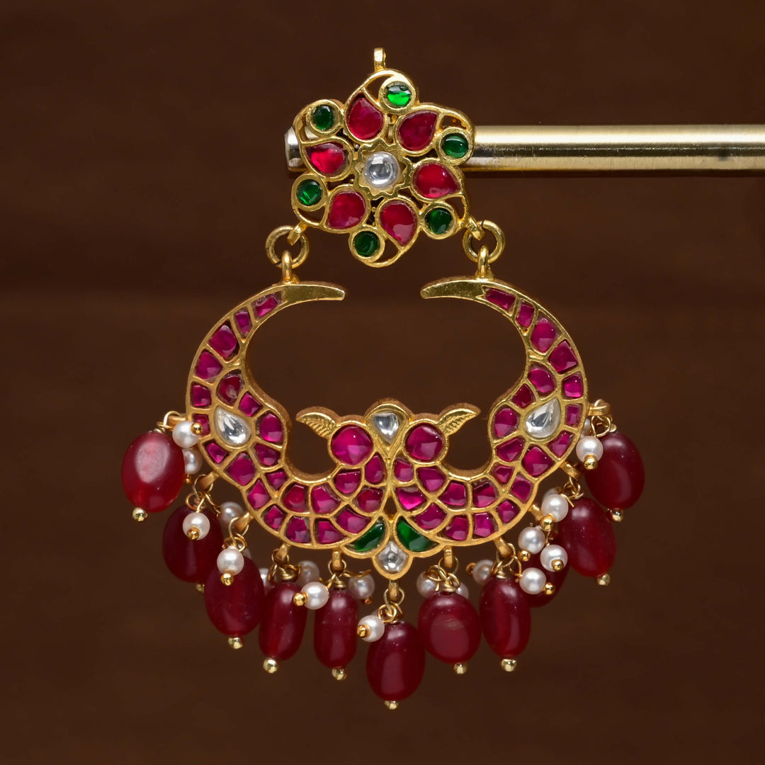 Kundan Chandbali Earrings