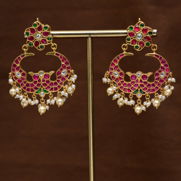 Kundan Chandbali Earrings