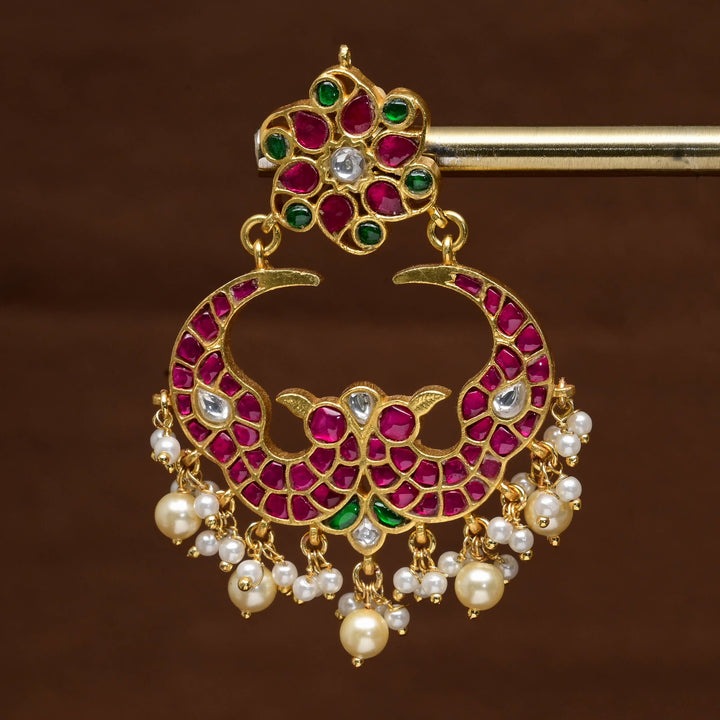 Kundan Chandbali Earrings