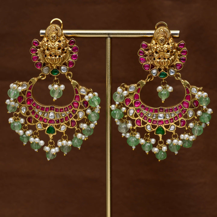 Kundan Chandbali Earrings