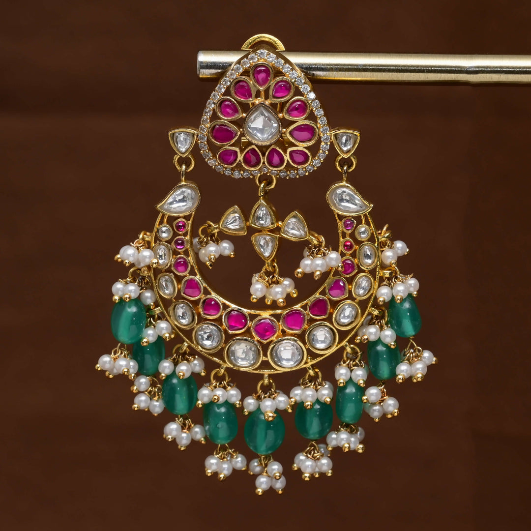 Kundan Chandbali Earrings