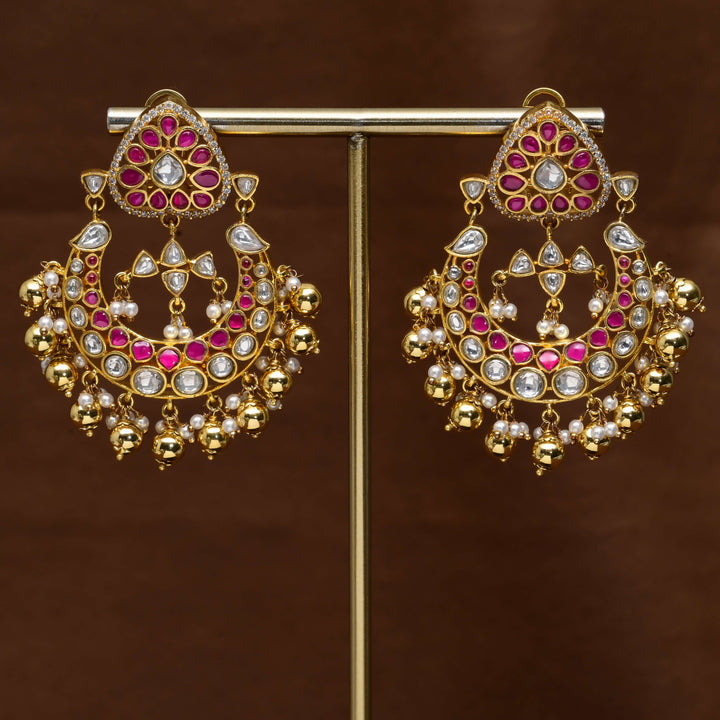 Kundan Chandbali Earrings