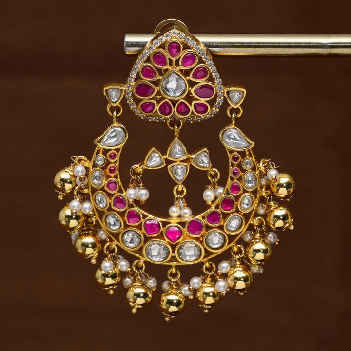 Kundan Chandbali Earrings
