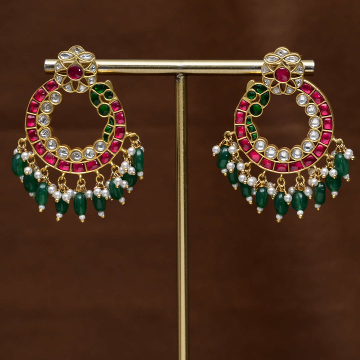 Kundan Chandbali Earrings