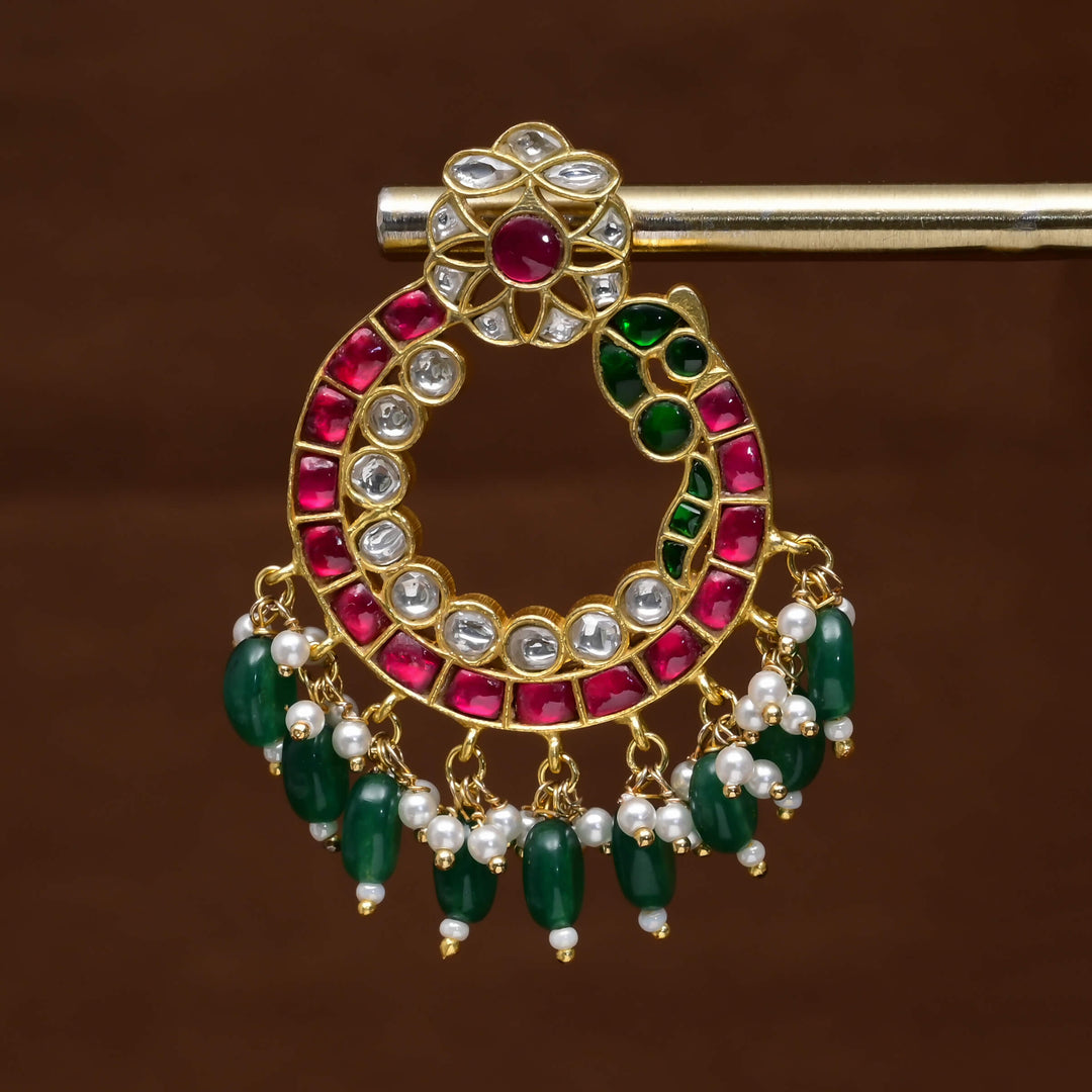 Kundan Chandbali Earrings
