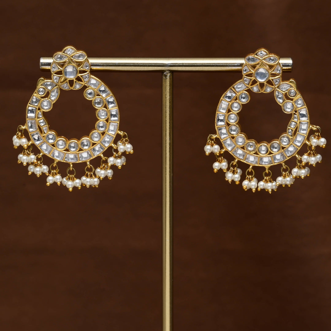 Kundan Chandbali Earrings