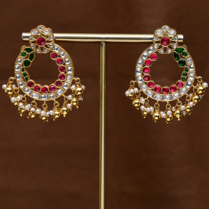 Kundan Chandbali Earrings