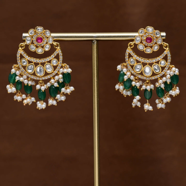 Kundan Chandbali Earrings