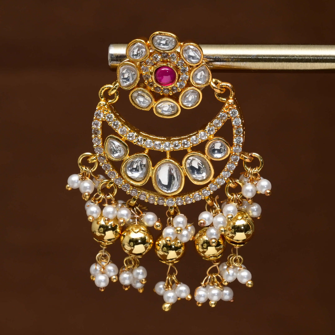 Kundan Chandbali Earrings