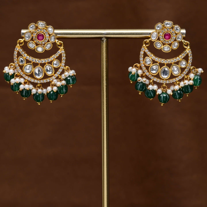 Kundan Chandbali Earrings