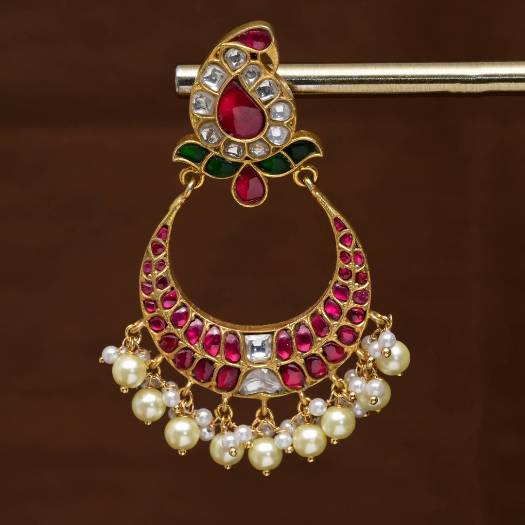Kundan Chandbali Earrings