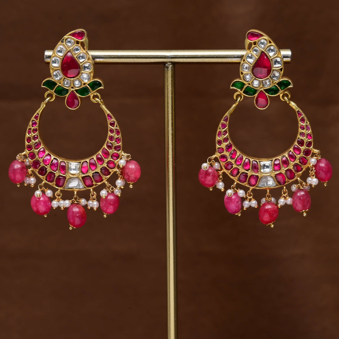 Kundan Chandbali Earrings