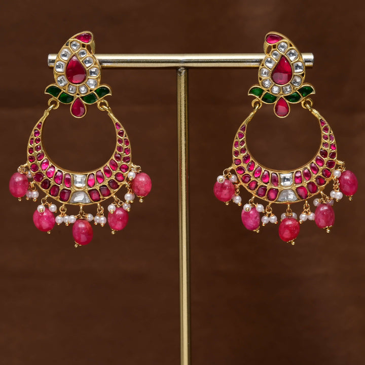 Kundan Chandbali Earrings
