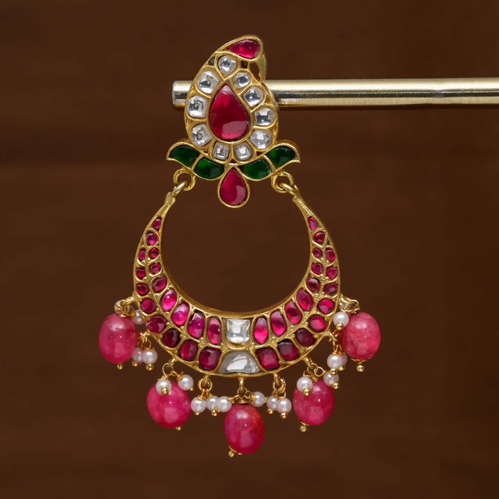 Kundan Chandbali Earrings