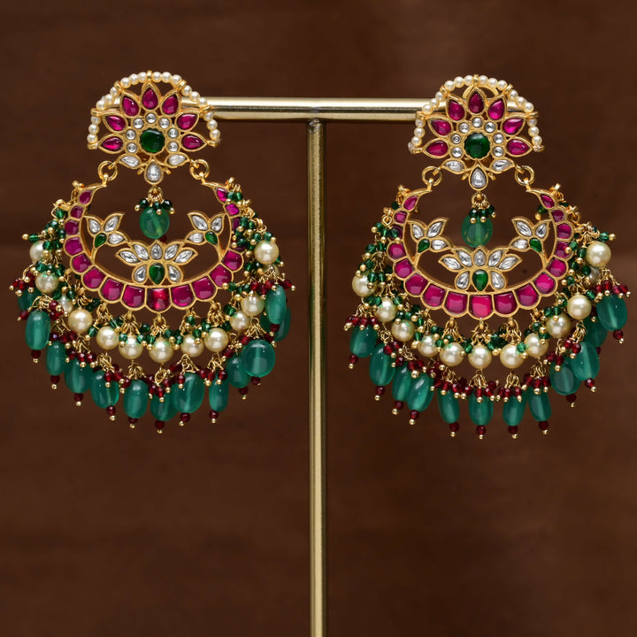 Kundan Chandbali Earrings