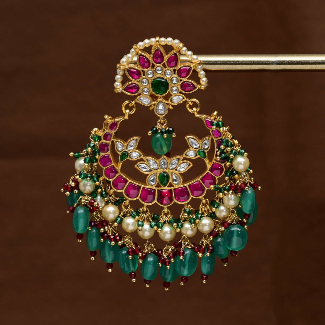 Kundan Chandbali Earrings