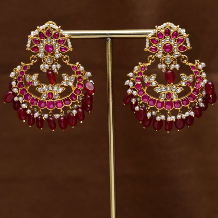 Kundan Chandbali Earrings