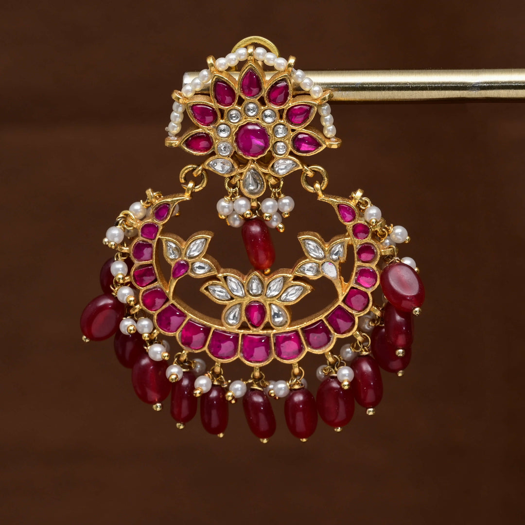 Kundan Chandbali Earrings