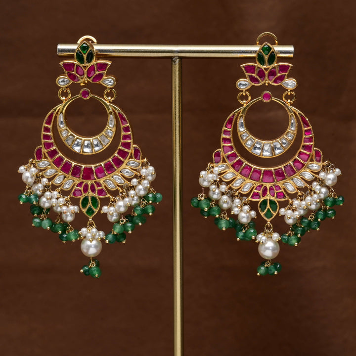 Kundan Chandbali Earrings