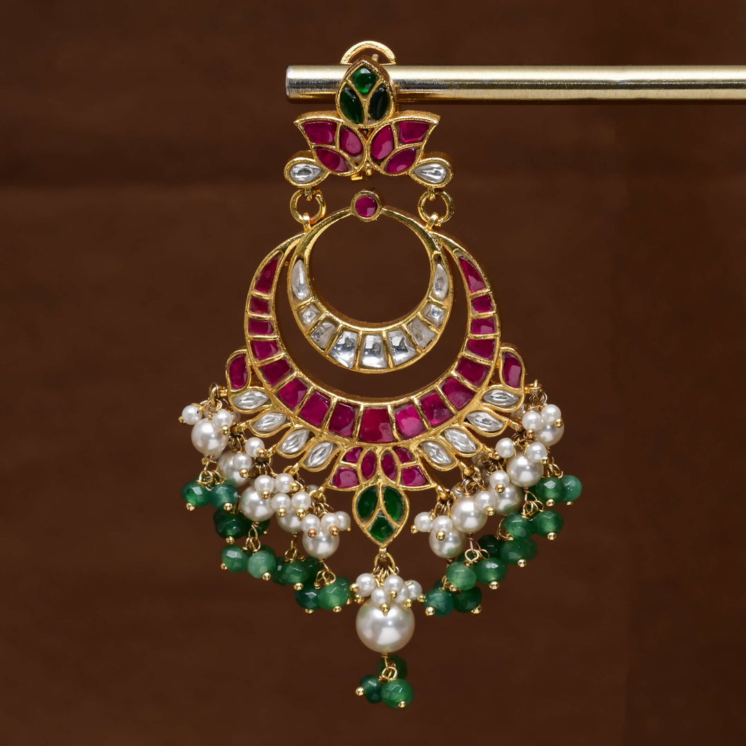 Kundan Chandbali Earrings