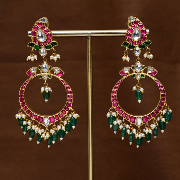 Kundan Chandbali Earrings