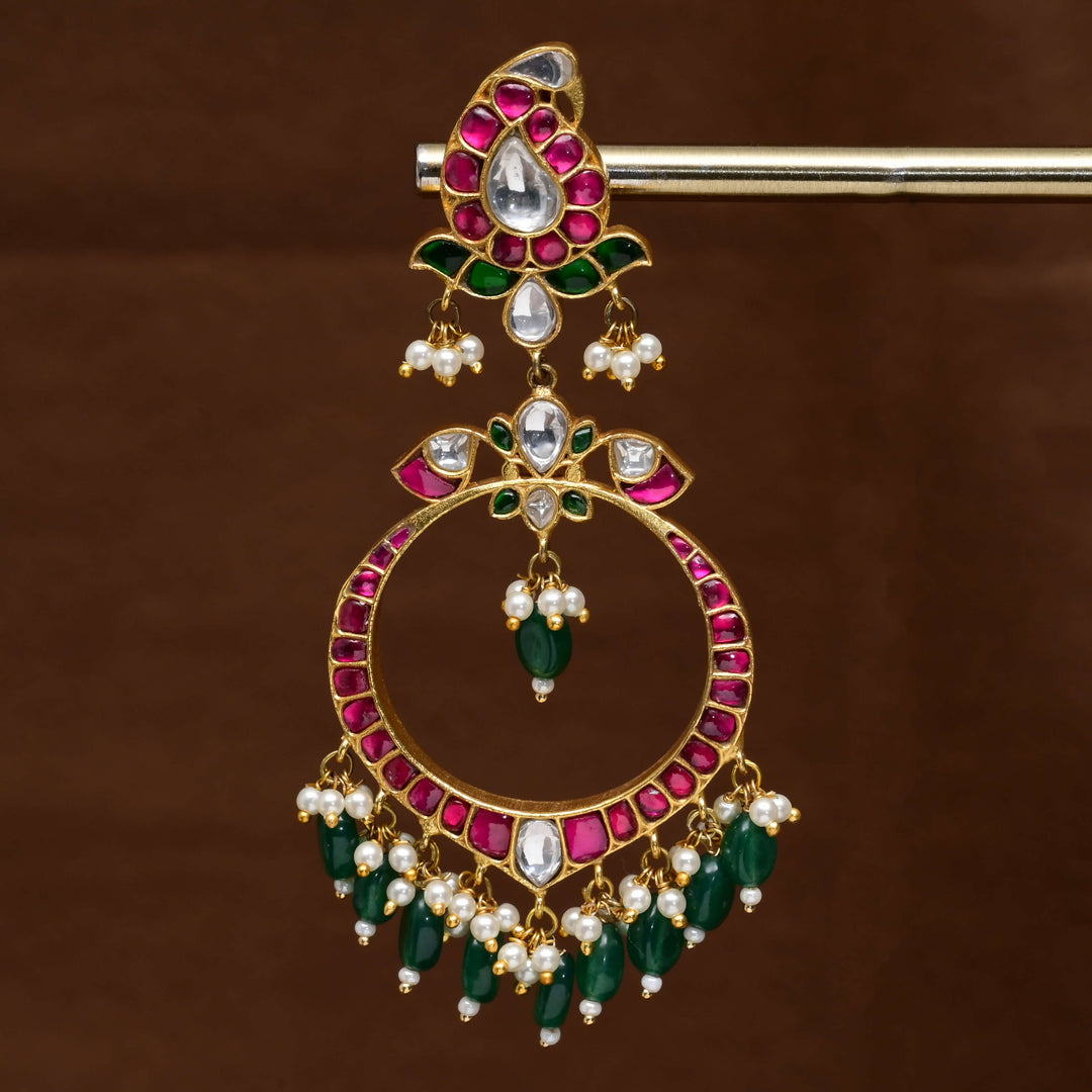 Kundan Chandbali Earrings