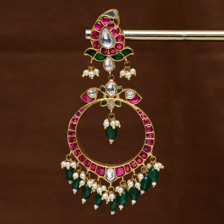 Kundan Chandbali Earrings