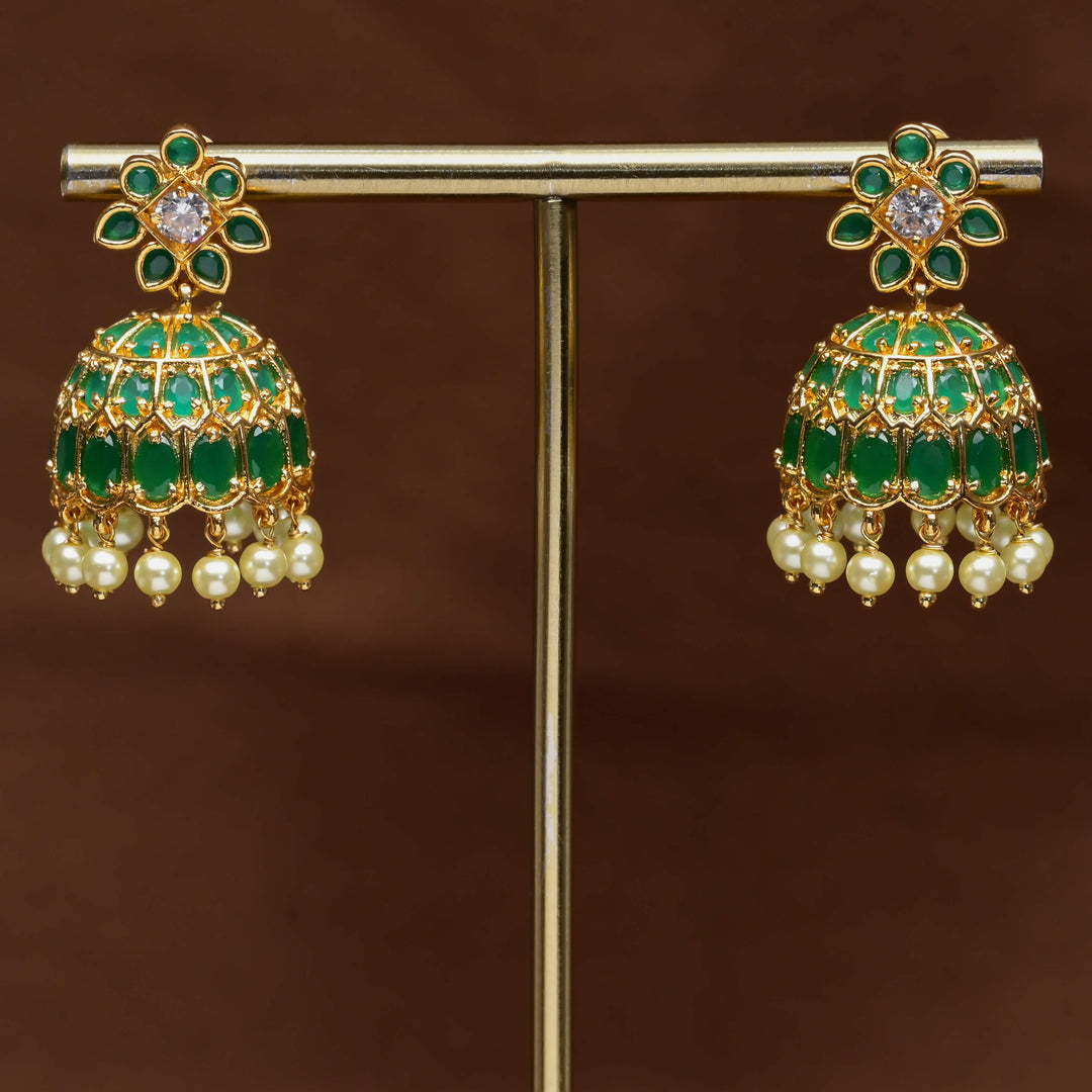 Uncut Polki Jhumka Earrings