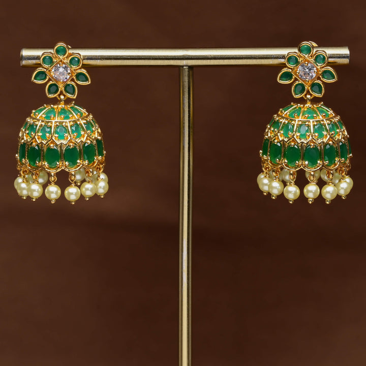 Uncut Polki Jhumka Earrings