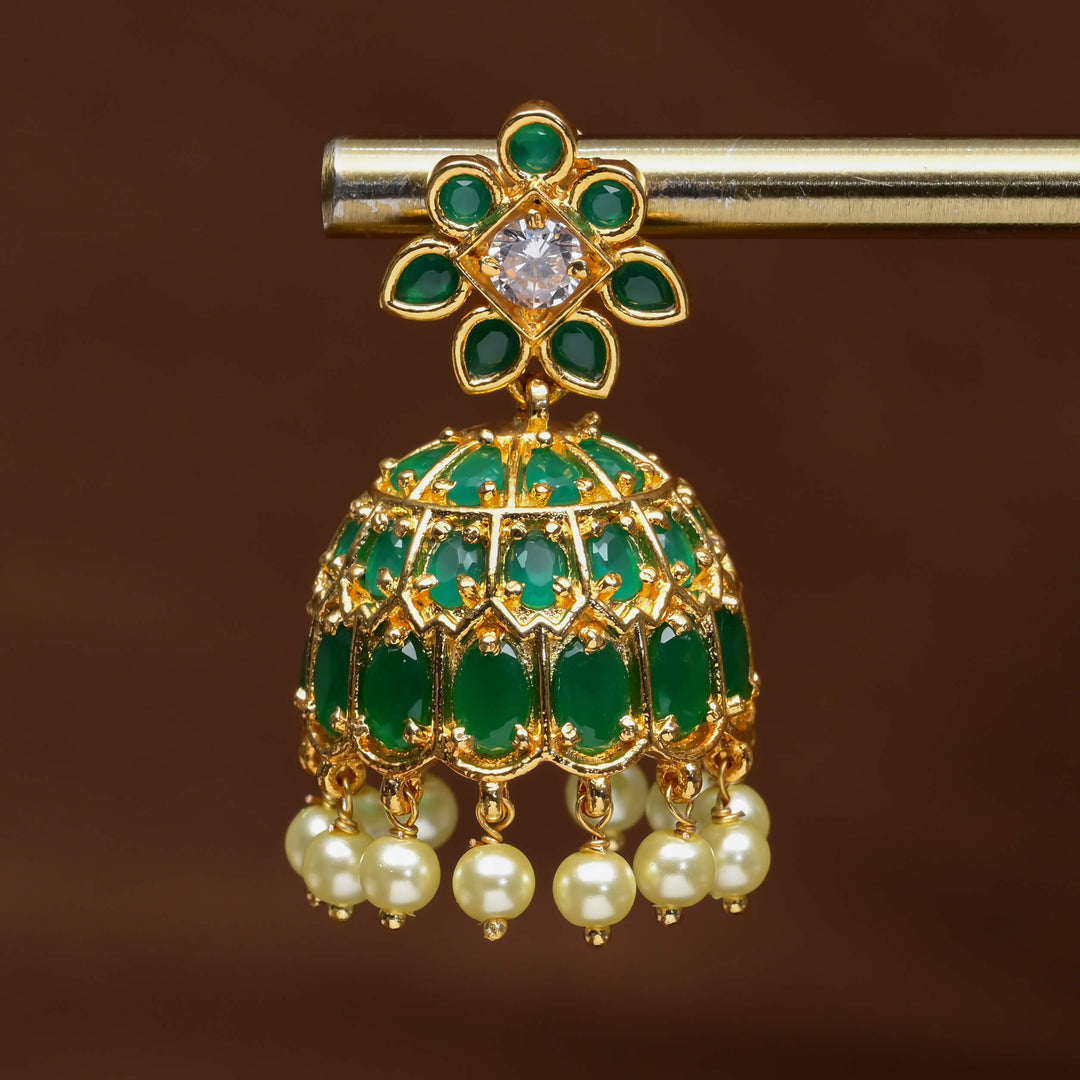 Uncut Polki Jhumka Earrings