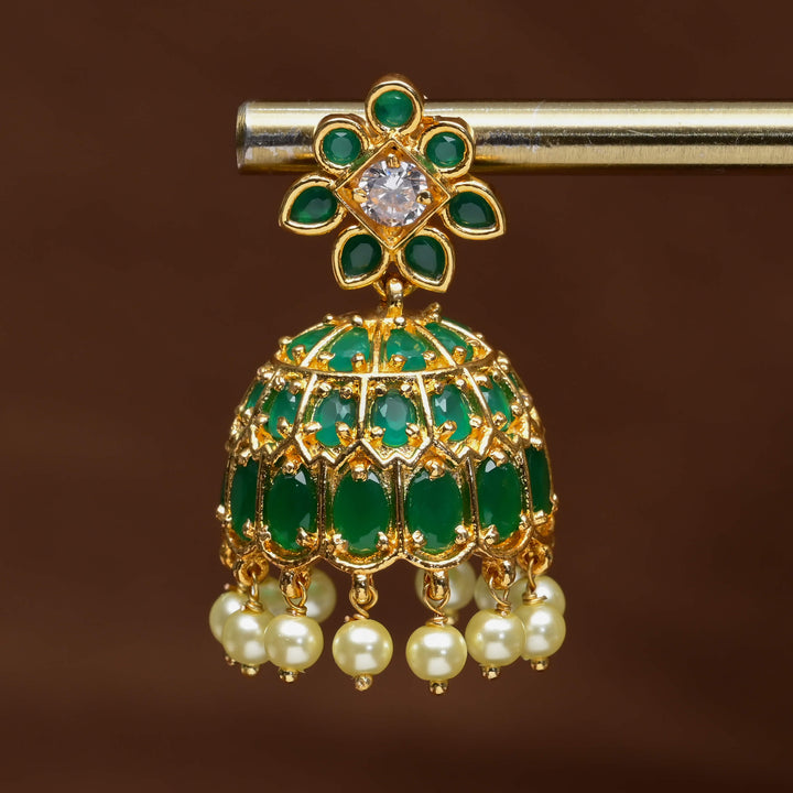 Uncut Polki Jhumka Earrings