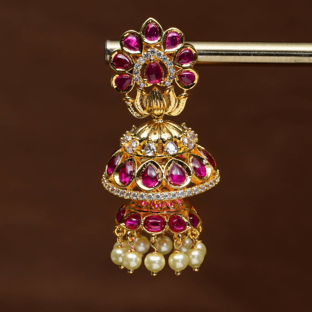 Temple Jhumka Earrings